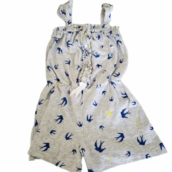 2 FOR $5 SALE Next Blue Gray And Yellow Sleeveless Romper Size 4/5 - Picture 11 of 12